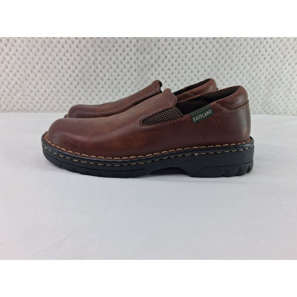 Eastland Newport Women's 8M Brown Leather Slip-On Shoes